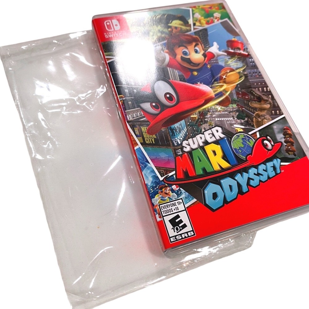 NEW‎ Nintendo Switch Super Mario Odyssey Game with Case and Cartridge  Open Box